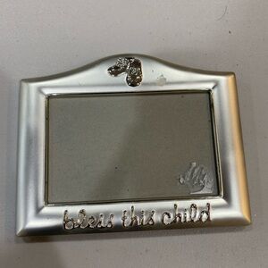 Silver 'Bless This Child' Baby Frame
